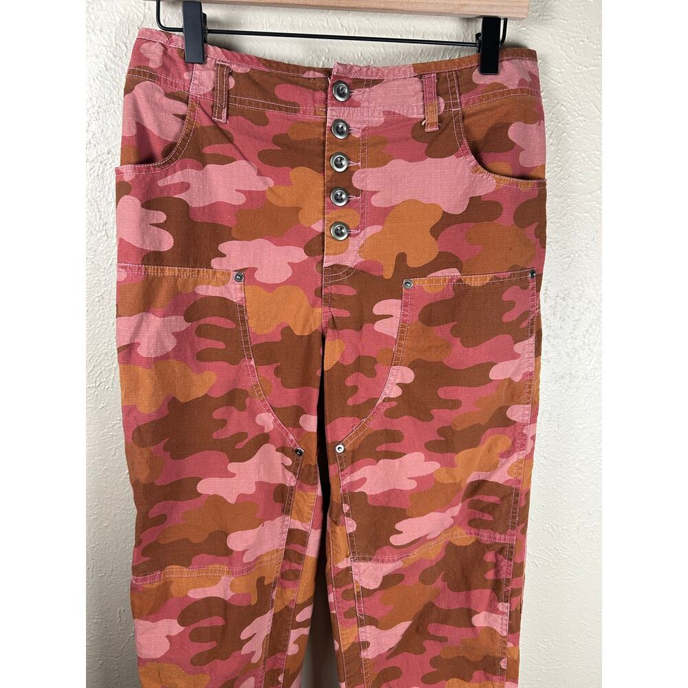 Sundance Quincy Ripstop Camo Pants Size 6 Utility Cotton Red Camouflage Trousers - Picture 4 of 10